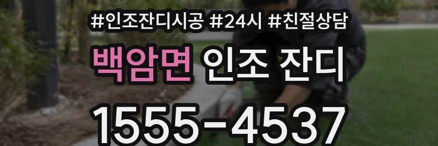 백암면 인조 잔디