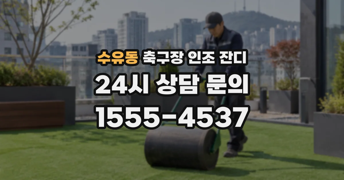 수유동 축구장 인조 잔디