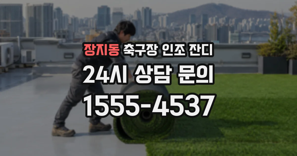 장지동 축구장 인조 잔디