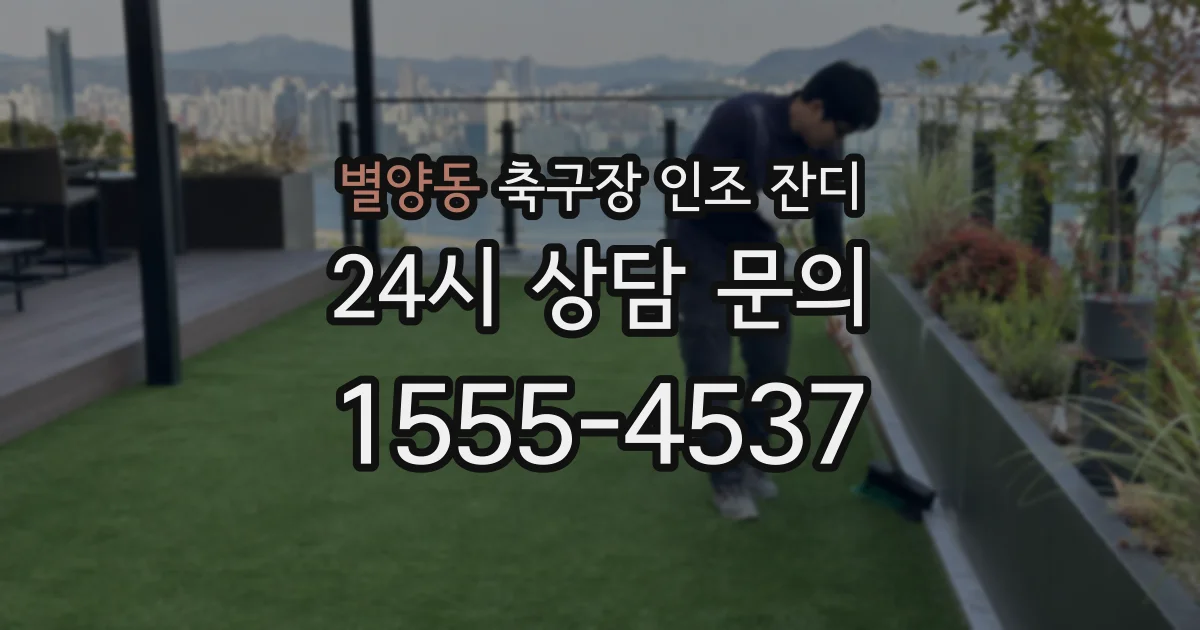 별양동 축구장 인조 잔디