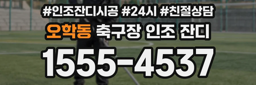오학동 축구장 인조 잔디
