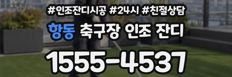 항동 축구장 인조 잔디