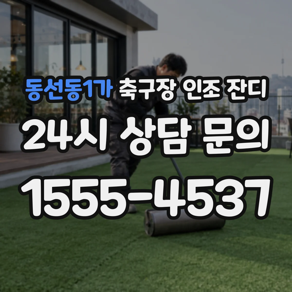 동선동1가 축구장 인조 잔디