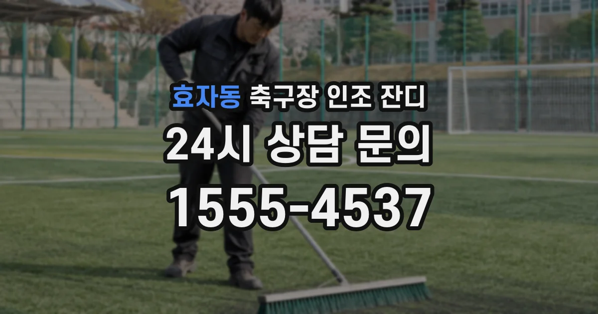 효자동 축구장 인조 잔디