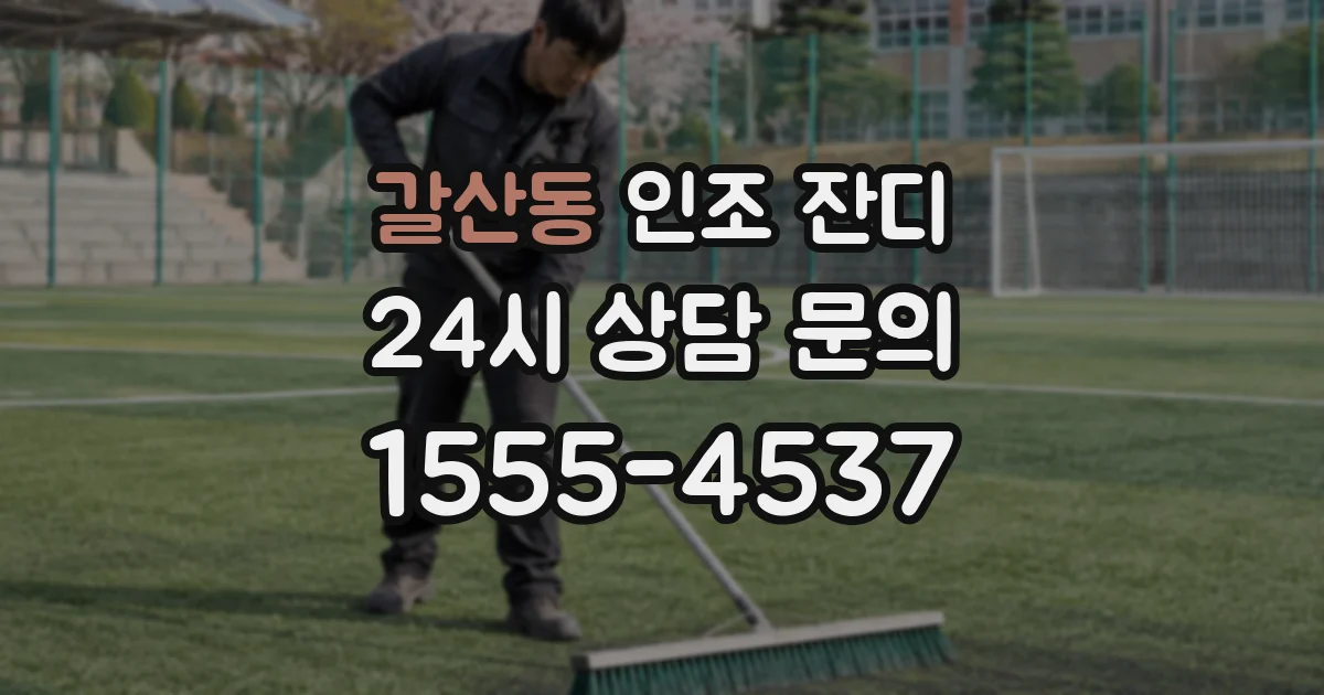 갈산동 인조 잔디