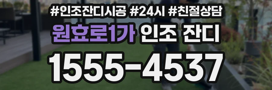 원효로1가 인조 잔디