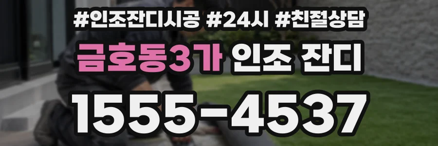 금호동3가 인조 잔디