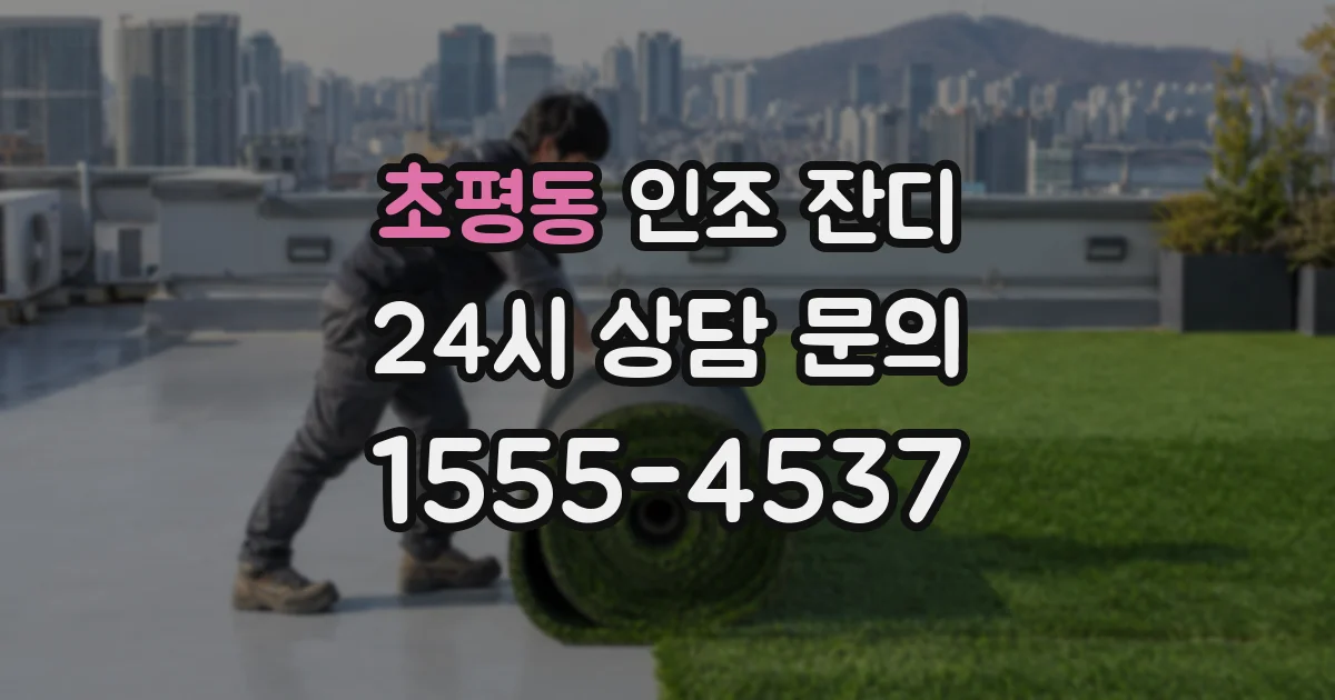 초평동 인조 잔디