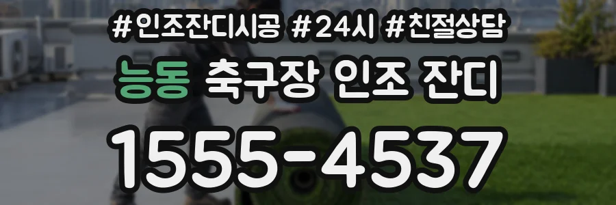능동 축구장 인조 잔디