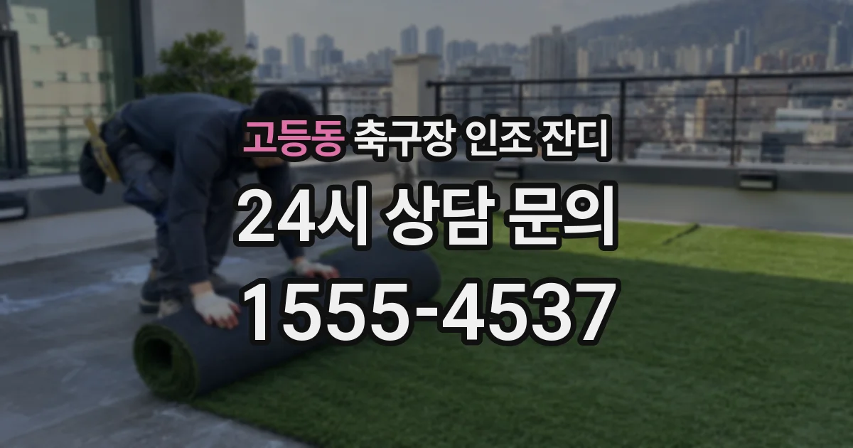 고등동 축구장 인조 잔디