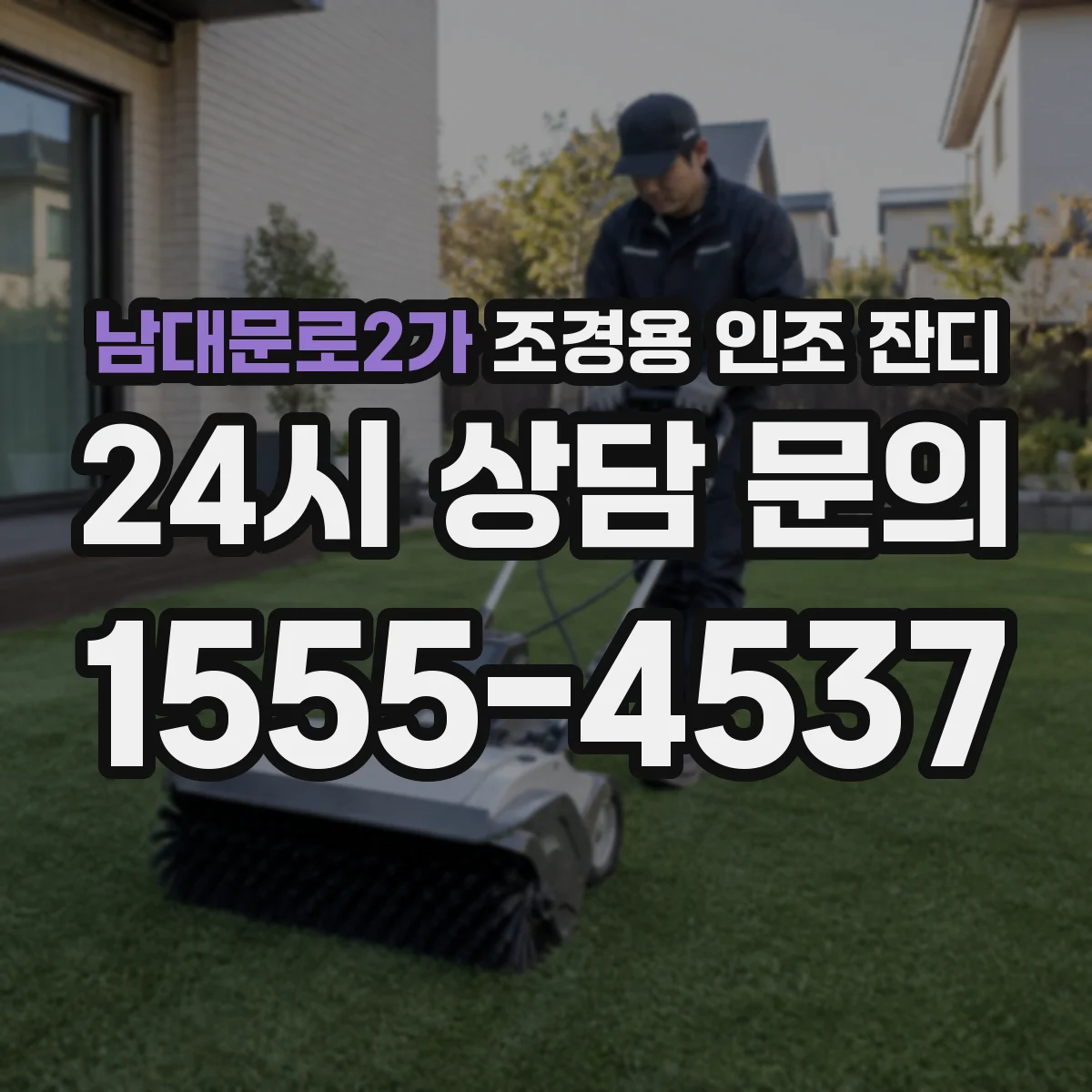 남대문로2가 조경용 인조 잔디