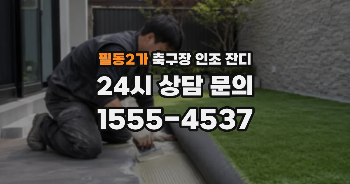 필동2가 축구장 인조 잔디