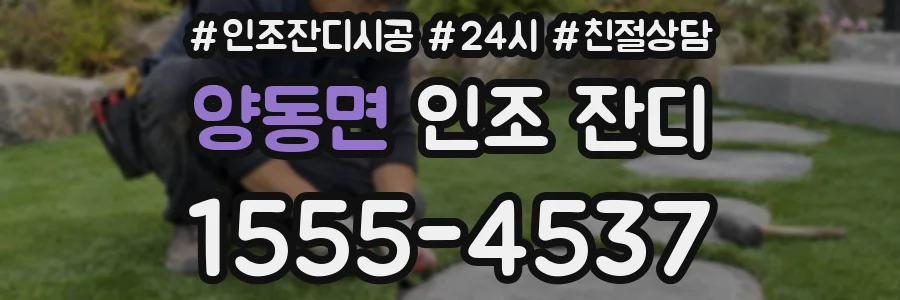 양동면 인조 잔디