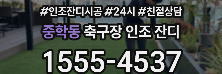 중학동 축구장 인조 잔디