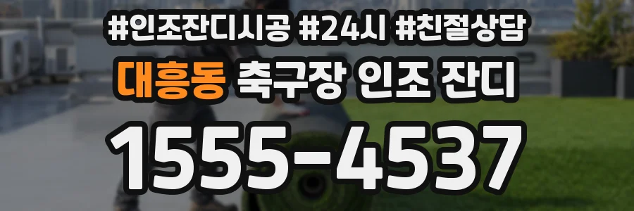 대흥동 축구장 인조 잔디