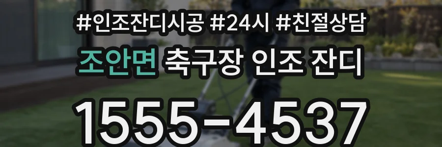 조안면 축구장 인조 잔디