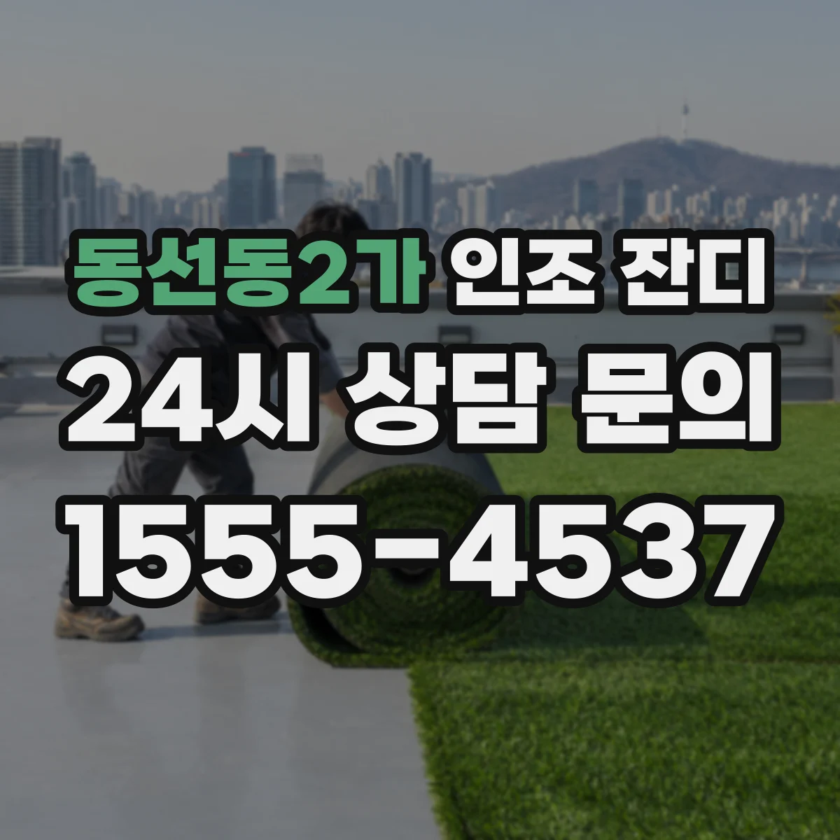 동선동2가 인조 잔디