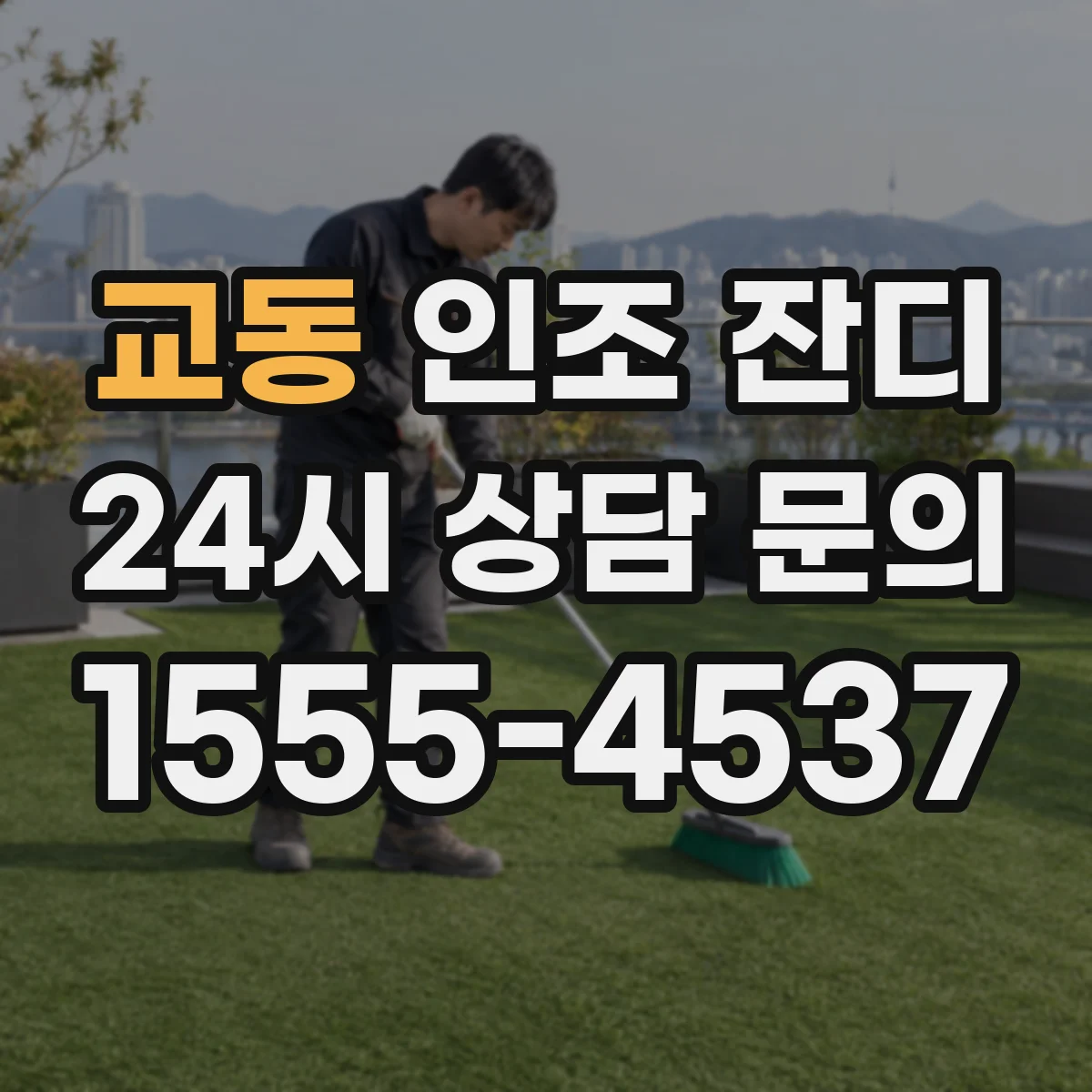교동 인조 잔디