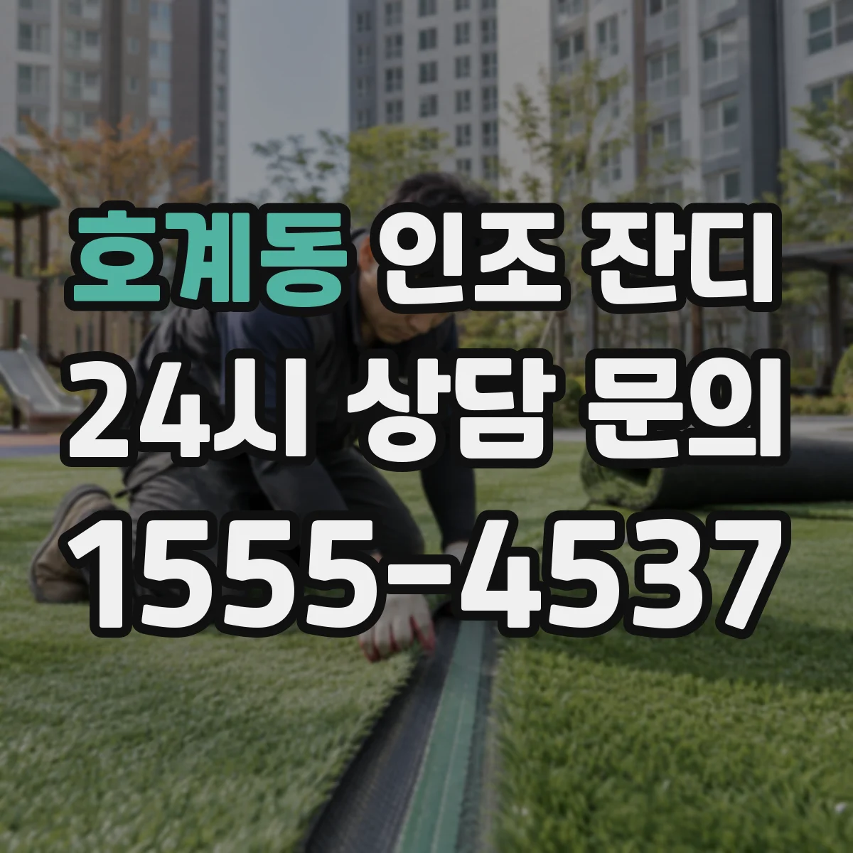 호계동 인조 잔디