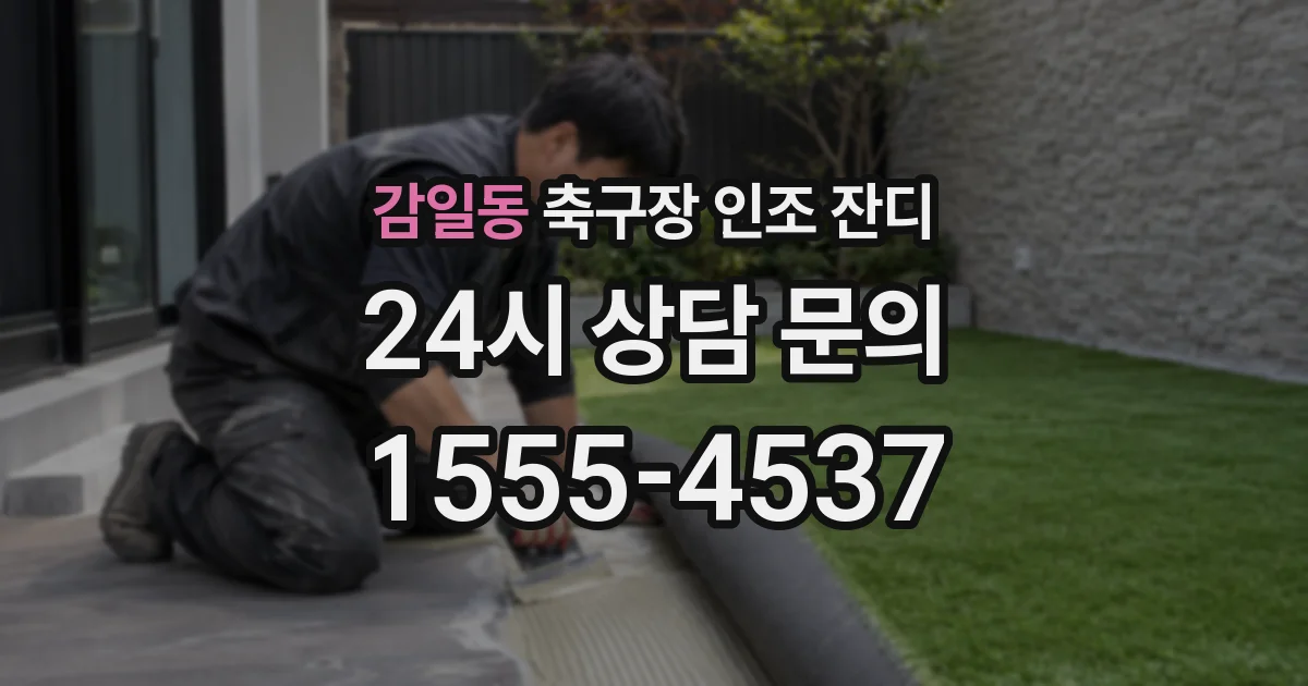 감일동 축구장 인조 잔디
