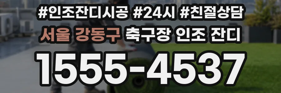 서울 강동구 축구장 인조 잔디