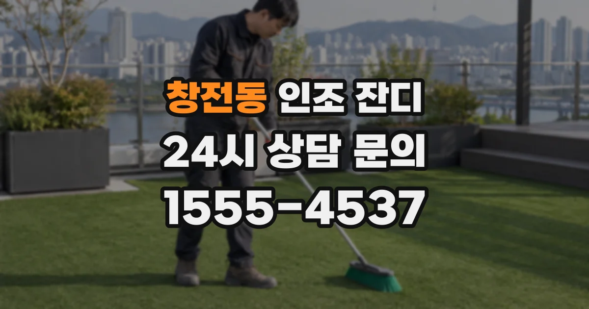 창전동 인조 잔디