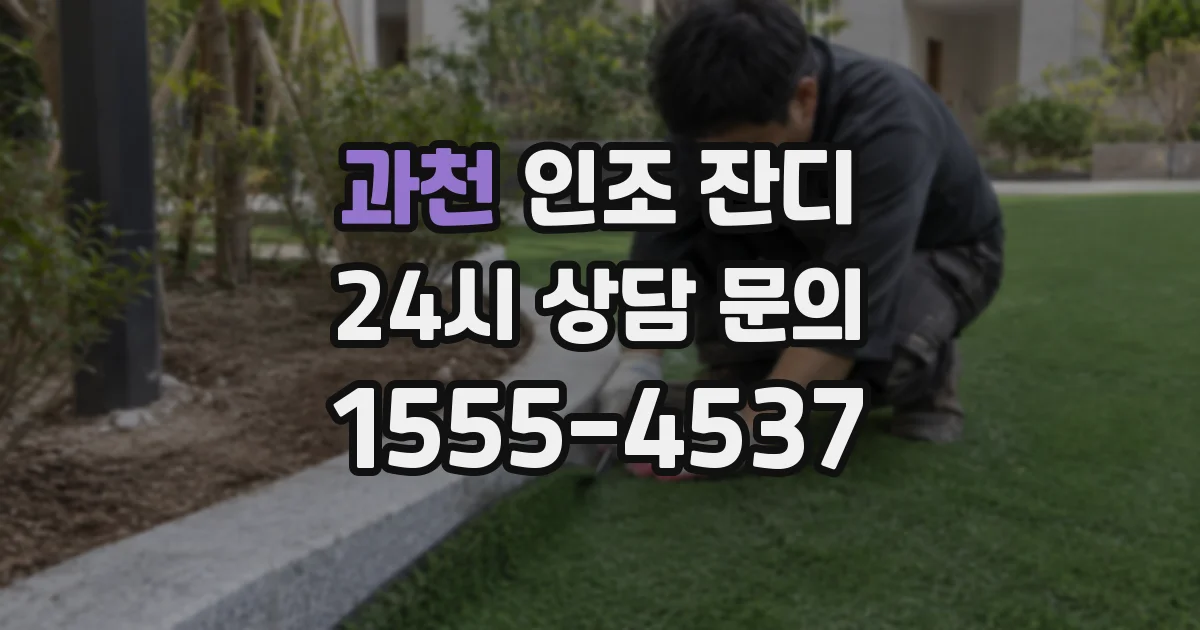과천 인조 잔디