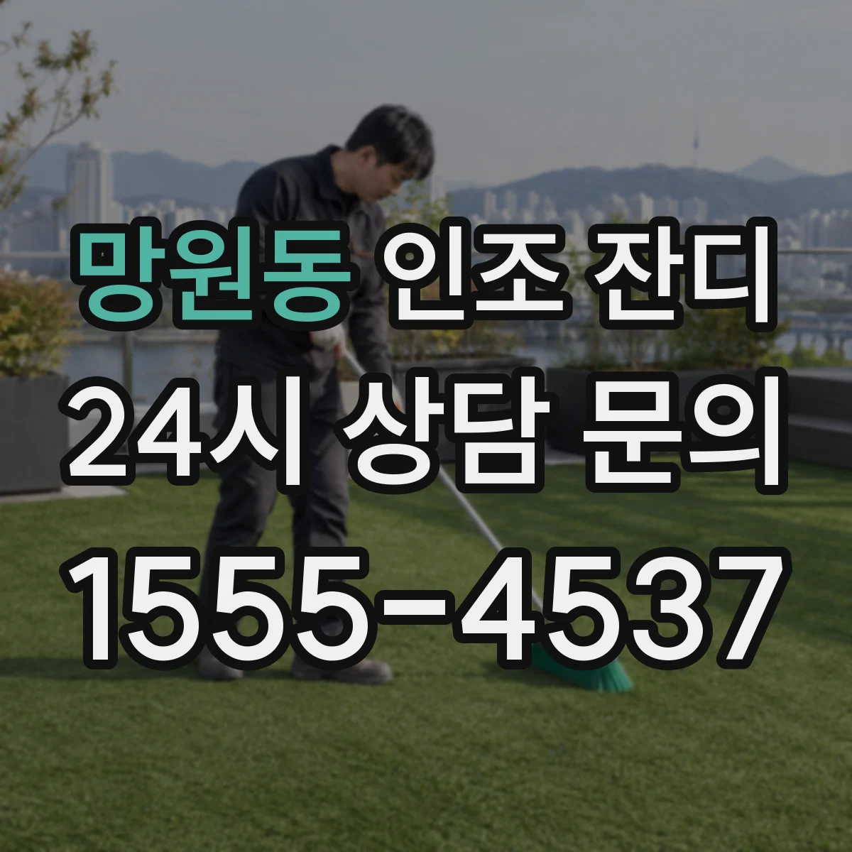 망원동 인조 잔디