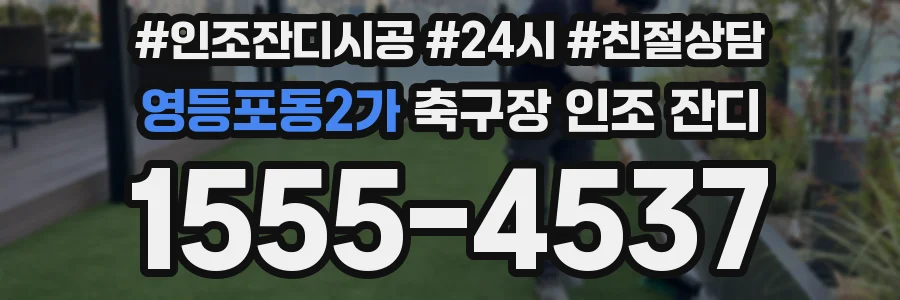 영등포동2가 축구장 인조 잔디