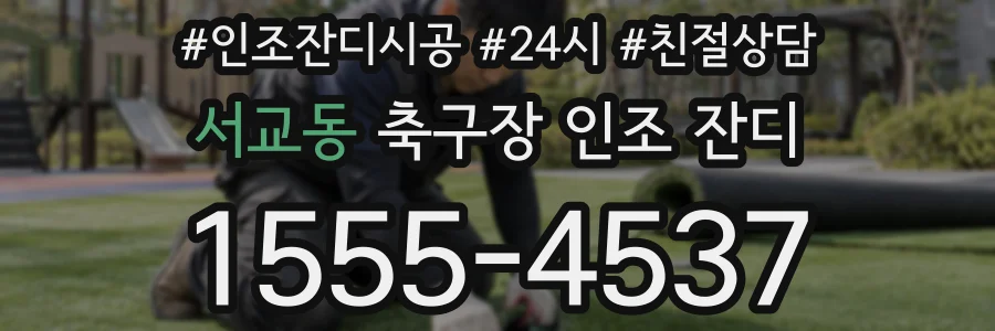 서교동 축구장 인조 잔디