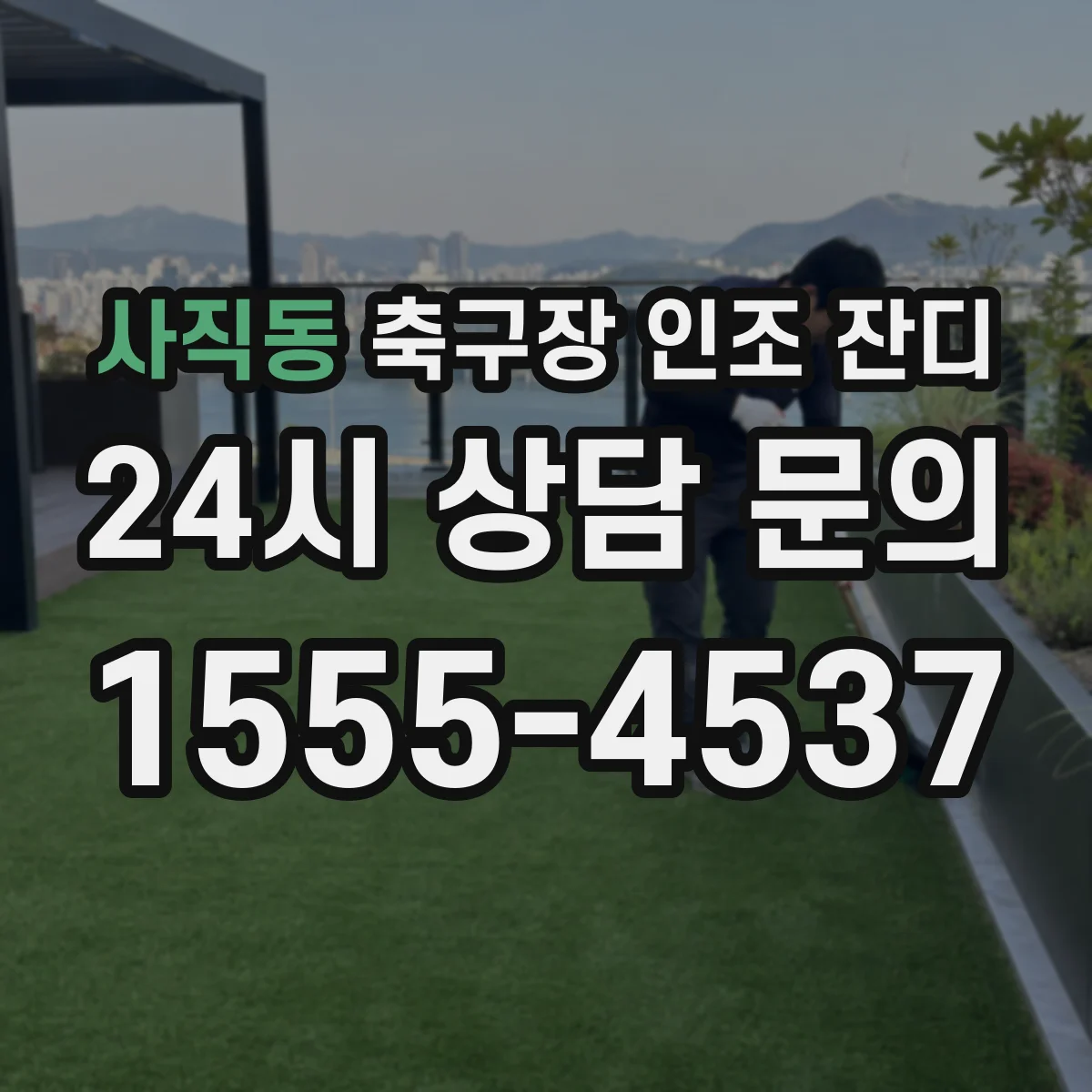 사직동 축구장 인조 잔디