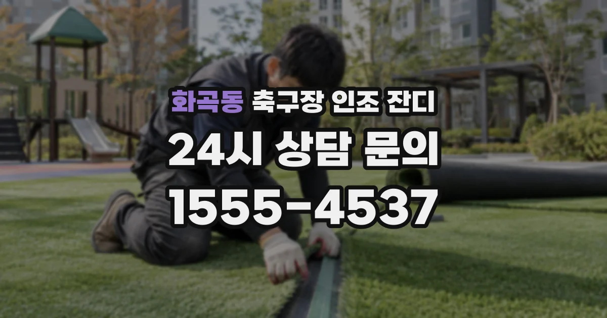 화곡동 축구장 인조 잔디