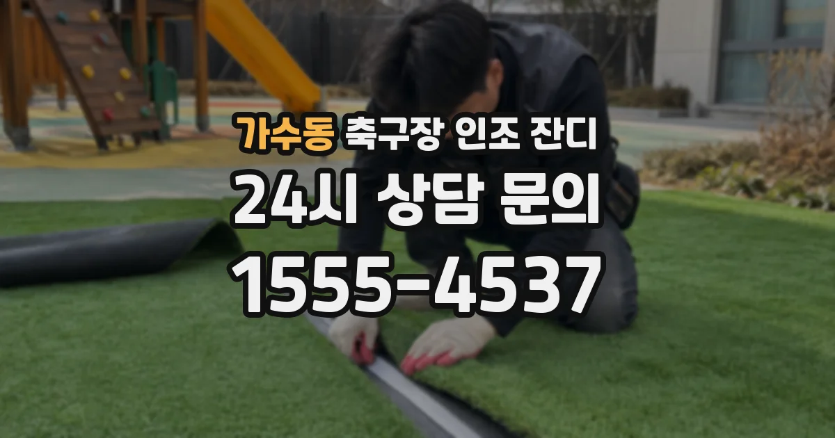 가수동 축구장 인조 잔디