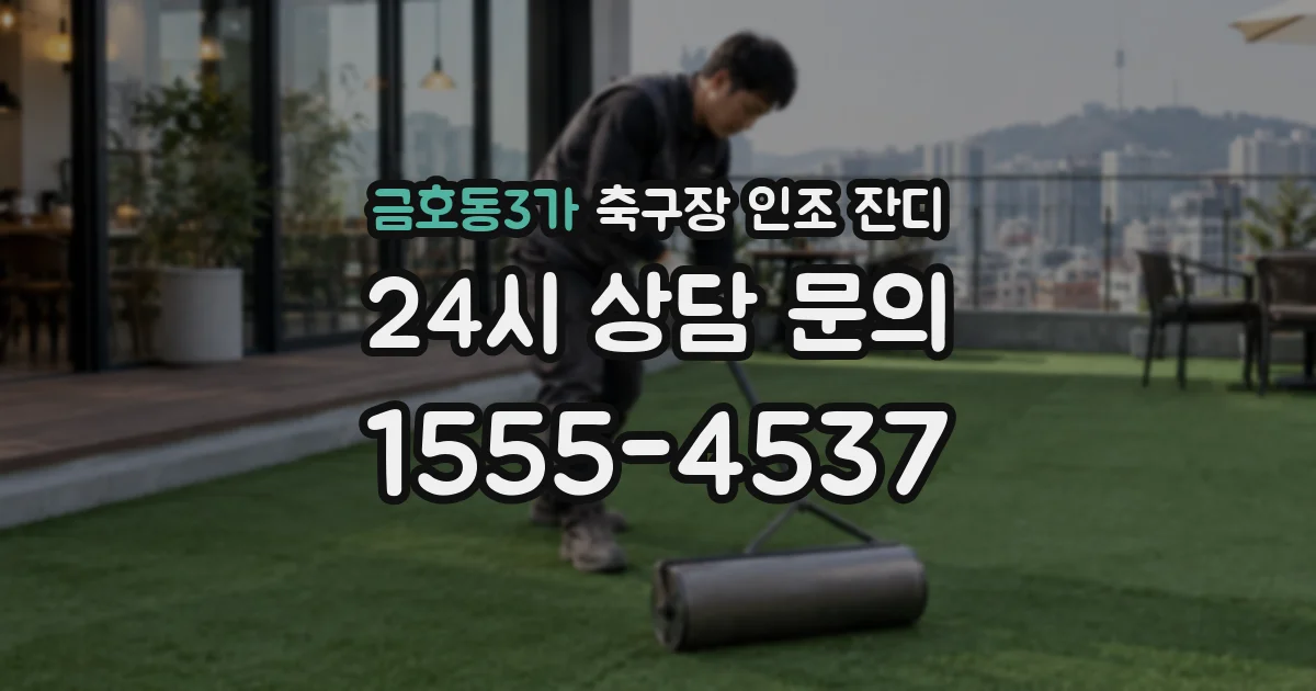 금호동3가 축구장 인조 잔디