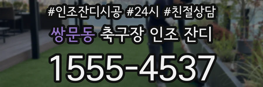 쌍문동 축구장 인조 잔디