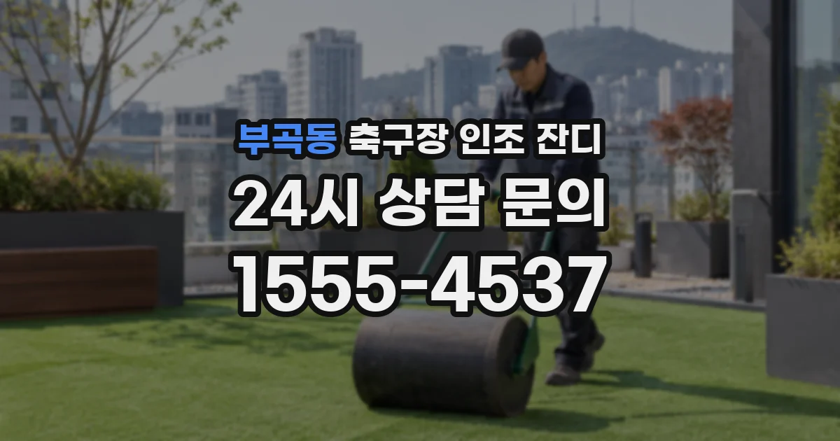 부곡동 축구장 인조 잔디