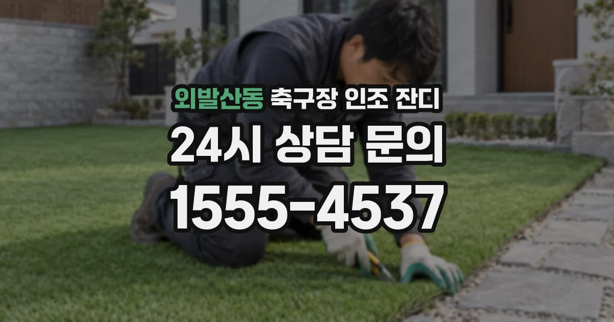 외발산동 축구장 인조 잔디