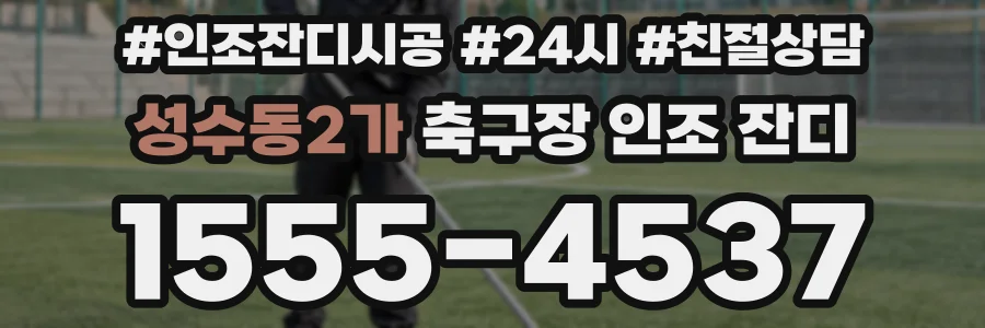 성수동2가 축구장 인조 잔디