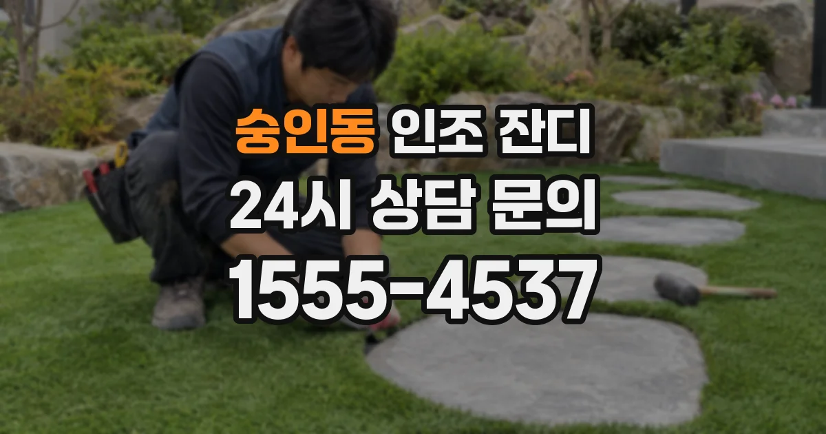 숭인동 인조 잔디