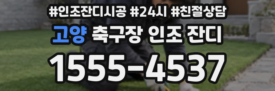 고양 축구장 인조 잔디