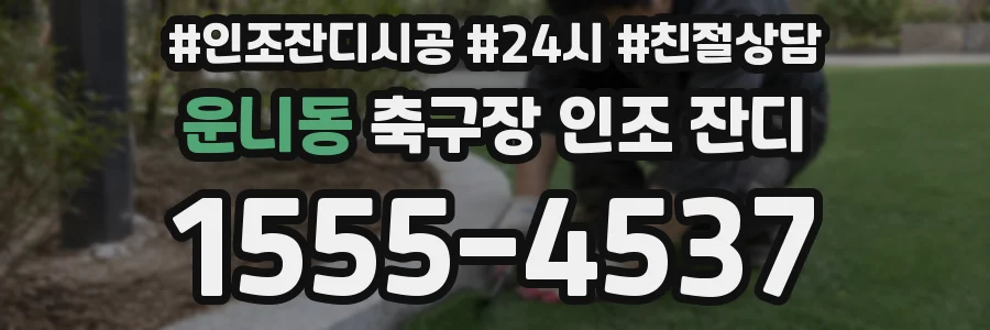 운니동 축구장 인조 잔디