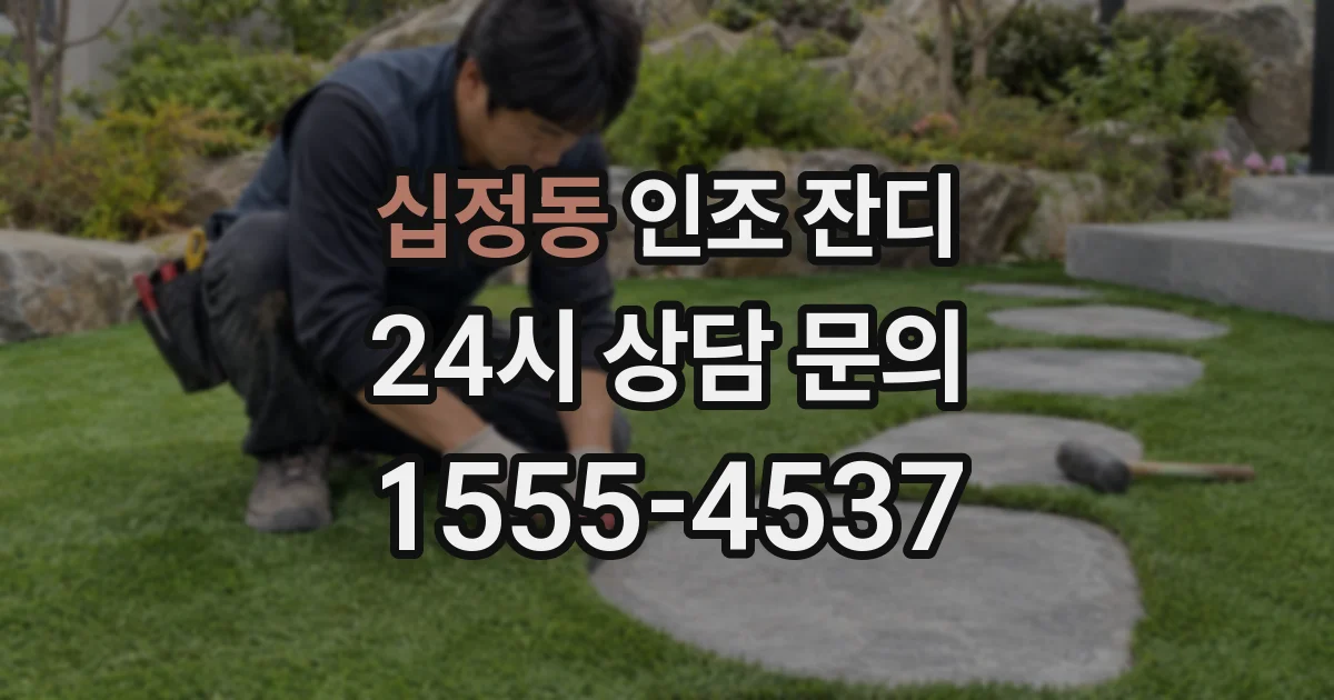 십정동 인조 잔디