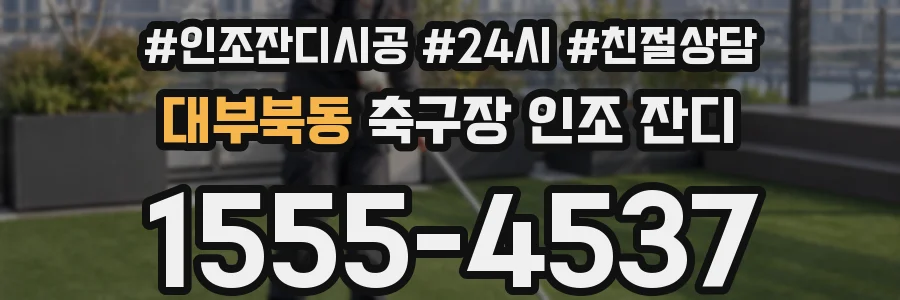 대부북동 축구장 인조 잔디