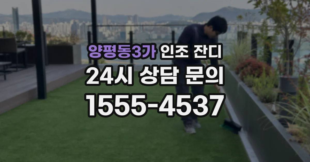 양평동3가 인조 잔디