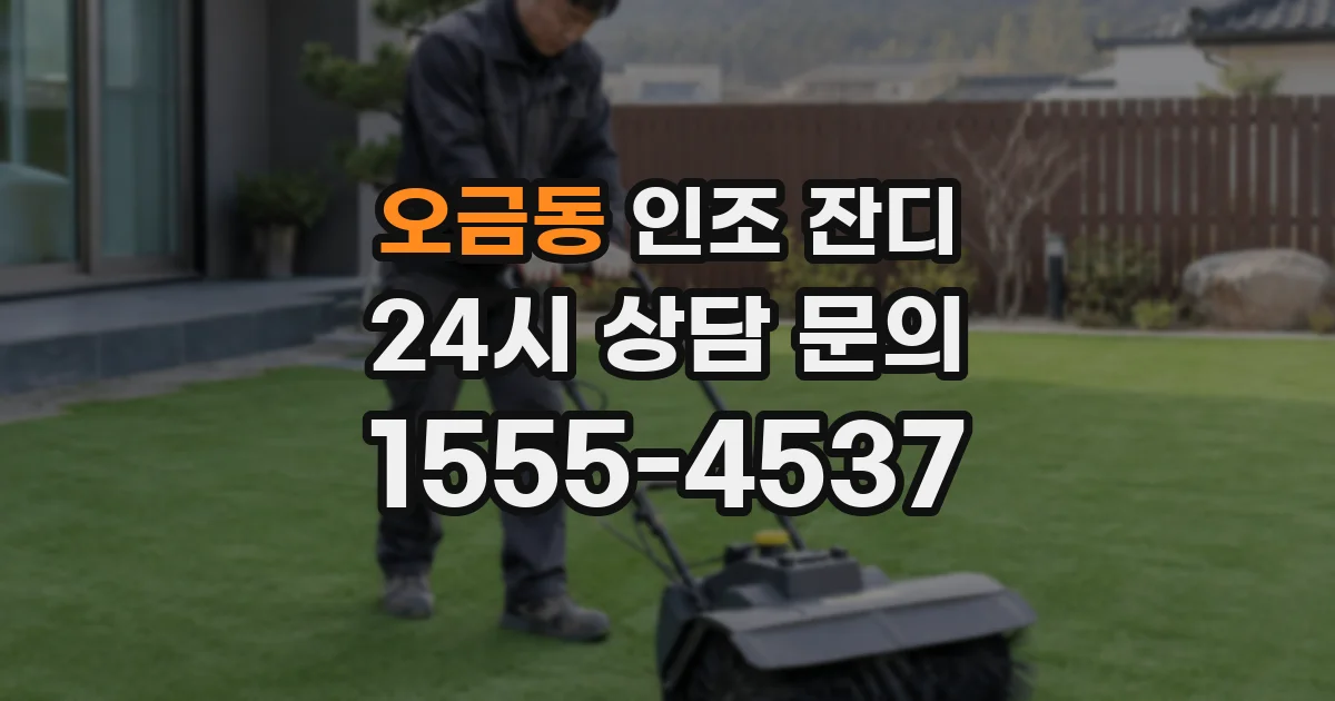 오금동 인조 잔디
