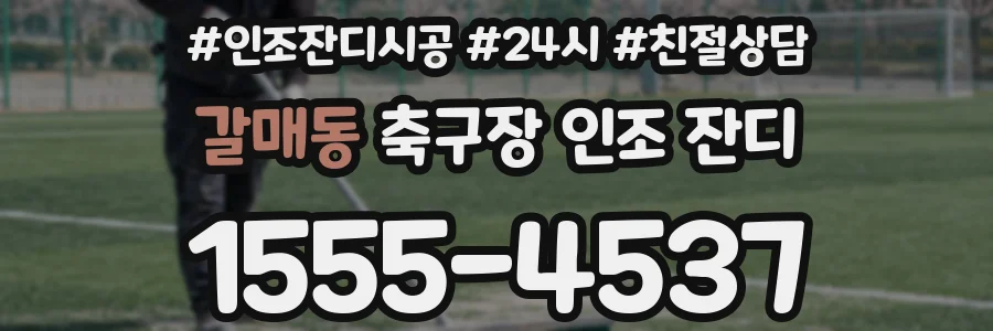 갈매동 축구장 인조 잔디