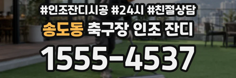 송도동 축구장 인조 잔디
