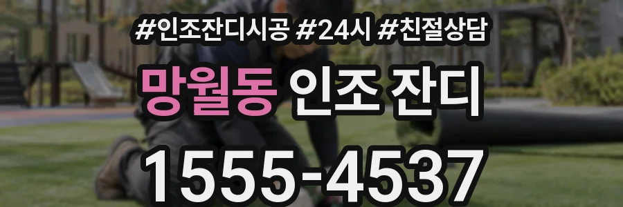 망월동 인조 잔디