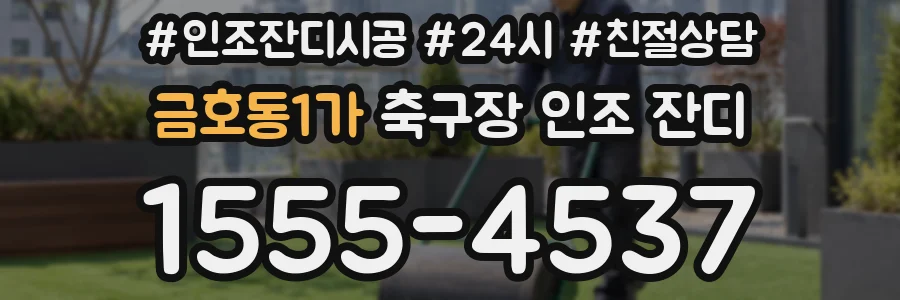 금호동1가 축구장 인조 잔디