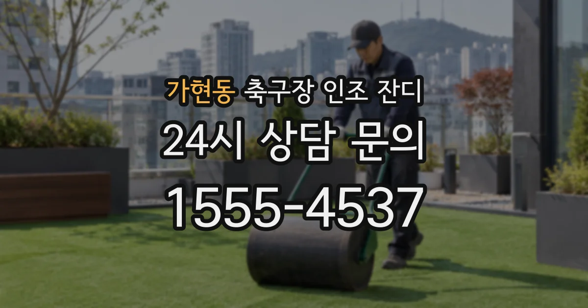 가현동 축구장 인조 잔디